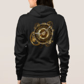 Steampunk-klok met antiek tandwiel hoodie (Achterkant)