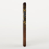 Steampunk-klok met antiek tandwiel iPhone hoesje (Rechterkant)