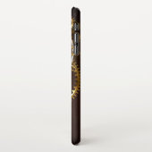 Steampunk-klok met antiek tandwiel iPhone hoesje (Linkerkant)