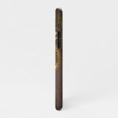 Steampunk-klok met antiek tandwiel iPhone hoesje (Linkerkant)