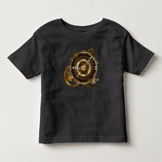 Steampunk-klok met antiek tandwiel kinder shirts (Voorkant)