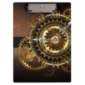 Steampunk-klok met antiek tandwiel klembord (Voorkant)