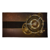 Steampunk-klok met antiek tandwiel kussensloop (Achterkant)