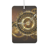 Steampunk-klok met antiek tandwiel luchtverfrisser (Voorkant)