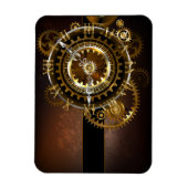 Steampunk-klok met antiek tandwiel magneet (Verticaal)