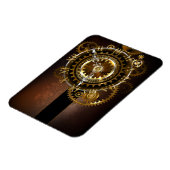 Steampunk-klok met antiek tandwiel magneet (Linkerzijde)