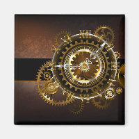 Steampunk-klok met antiek tandwiel