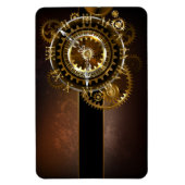 Steampunk-klok met antiek tandwiel magneet (Verticaal)