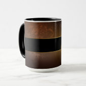 Steampunk-klok met antiek tandwiel mok (Voorkant links)