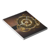Steampunk-klok met antiek tandwiel notitieblok (Schuin)