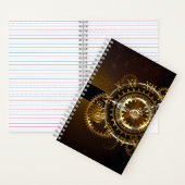 Steampunk-klok met antiek tandwiel notitieboek (Binnen)