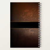 Steampunk-klok met antiek tandwiel notitieboek (Achterkant)