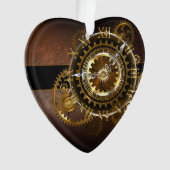 Steampunk-klok met antiek tandwiel ornament (voorkant)