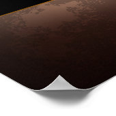 Steampunk-klok met antiek tandwiel poster (Hoek)