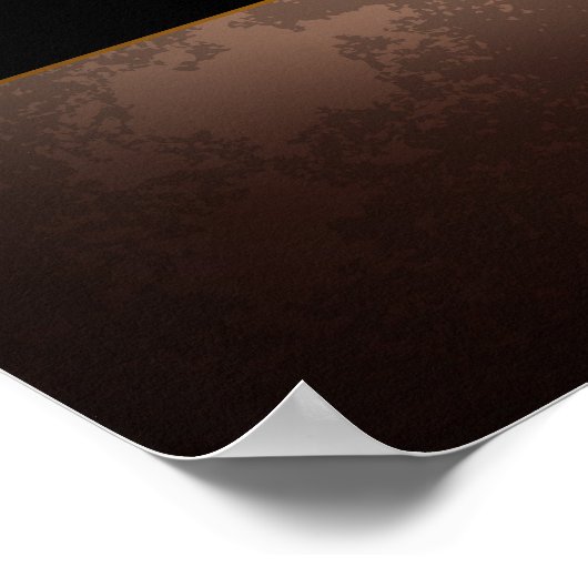 Steampunk-klok met antiek tandwiel poster (Hoek)