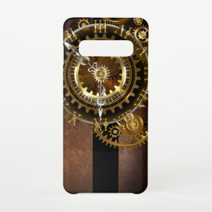 Steampunk-klok met antiek tandwiel samsung galaxy s10 hoesje