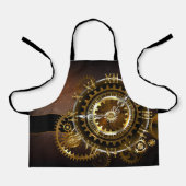 Steampunk-klok met antiek tandwiel schort (Voorkant)