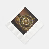 Steampunk-klok met antiek tandwiel servet (Hoek)