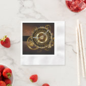 Steampunk-klok met antiek tandwiel servet (Insitu)