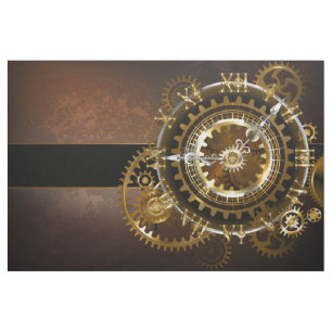 Steampunk-klok met antiek tandwiel stof