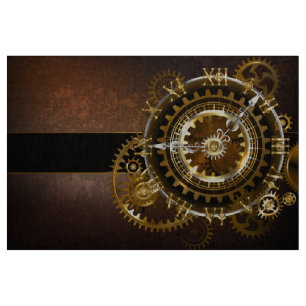 Steampunk-klok met antiek tandwiel stof