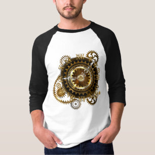 Steampunk-klok met antiek tandwiel t-shirt