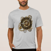 Steampunk-klok met antiek tandwiel t-shirt (Voorkant)