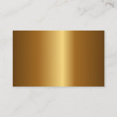 Steampunk-klok met antiek tandwiel visitekaartje (Achterkant)