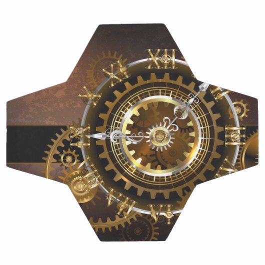 Steampunk-klok met antiek tandwiel voetbal (Enkel)