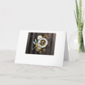 Steampunk-klok met mechanische dragonfly (Achterkant)