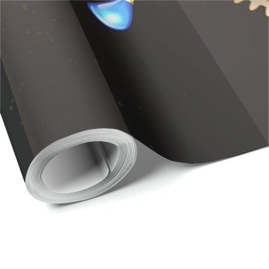 Steampunk-klok met mechanische dragonfly cadeaupapier (Rol Hoek)