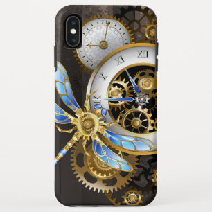 Steampunk-klok met mechanische dragonfly Case-Mate iPhone case