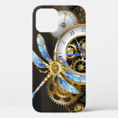 Steampunk-klok met mechanische dragonfly Case-Mate iPhone case (Achterkant)