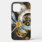 Steampunk-klok met mechanische dragonfly Case-Mate iPhone case (Achterkant)