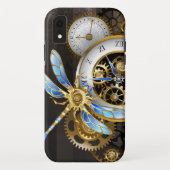 Steampunk-klok met mechanische dragonfly Case-Mate iPhone case (Achterkant)