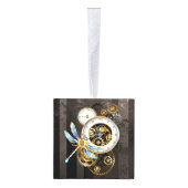 Steampunk-klok met mechanische dragonfly decoratie (Rechts)