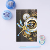 Steampunk-klok met mechanische dragonfly flyer (Enkel)