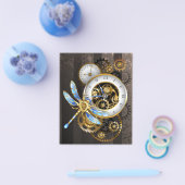 Steampunk-klok met mechanische dragonfly flyer (Enkel)