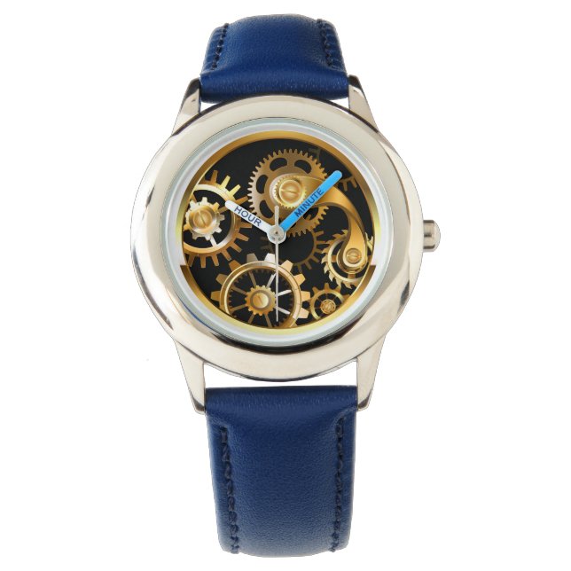 Steampunk-klok met mechanische dragonfly horloge (Voorkant)