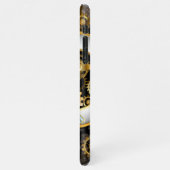 Steampunk-klok met mechanische dragonfly iPhone hoesje (Linkerkant)