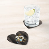 Steampunk-klok met mechanische dragonfly kartonnen onderzetters (Insitu)