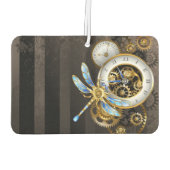 Steampunk-klok met mechanische dragonfly luchtverfrisser (Achterkant)