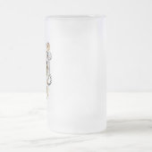 Steampunk-klok met mechanische dragonfly matglas bierpul (Center)