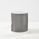 Steampunk-klok met mechanische dragonfly matglas koffiemok (Center)