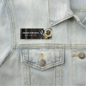 Steampunk-klok met mechanische dragonfly naamplaatje (In situ)