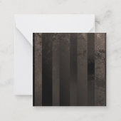 Steampunk-klok met mechanische dragonfly notitiekaartje (Achterkant)