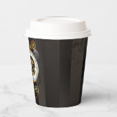 Steampunk-klok met mechanische dragonfly papieren bekers (Links)