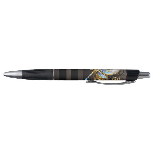Steampunk-klok met mechanische dragonfly pen (Bodem)