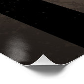 Steampunk-klok met mechanische dragonfly perfect poster (Hoek)