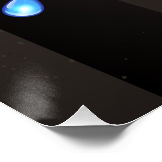 Steampunk-klok met mechanische dragonfly perfect poster (Hoek)